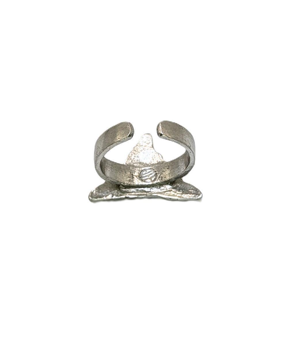 Taino Heritage Trigonolito Pewter Adjustable Ring