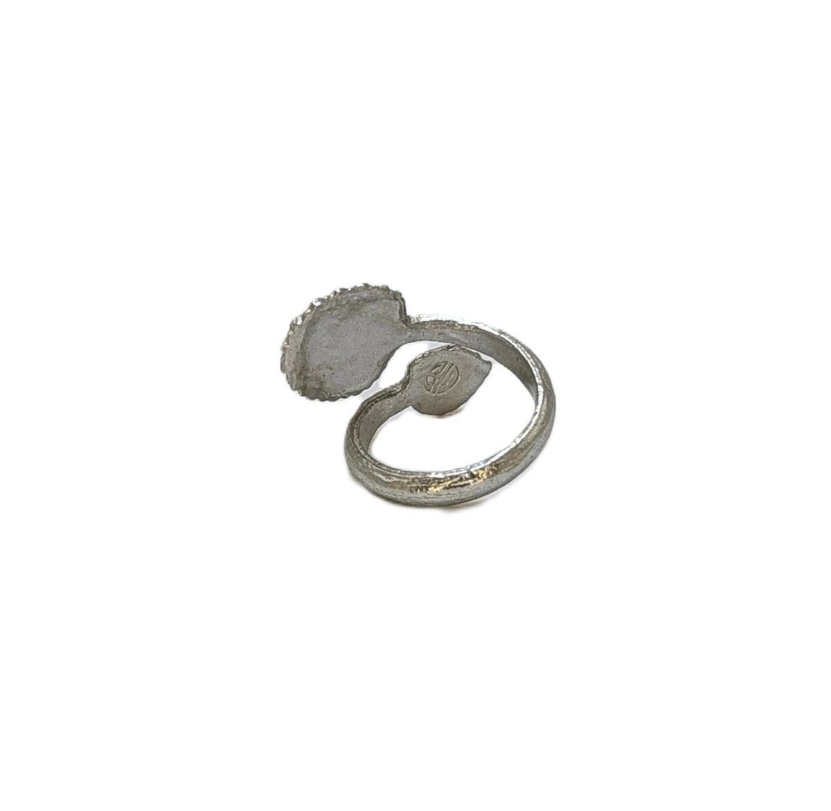 Naomi's Sunflower Stylish Pewter Adjustable Ring