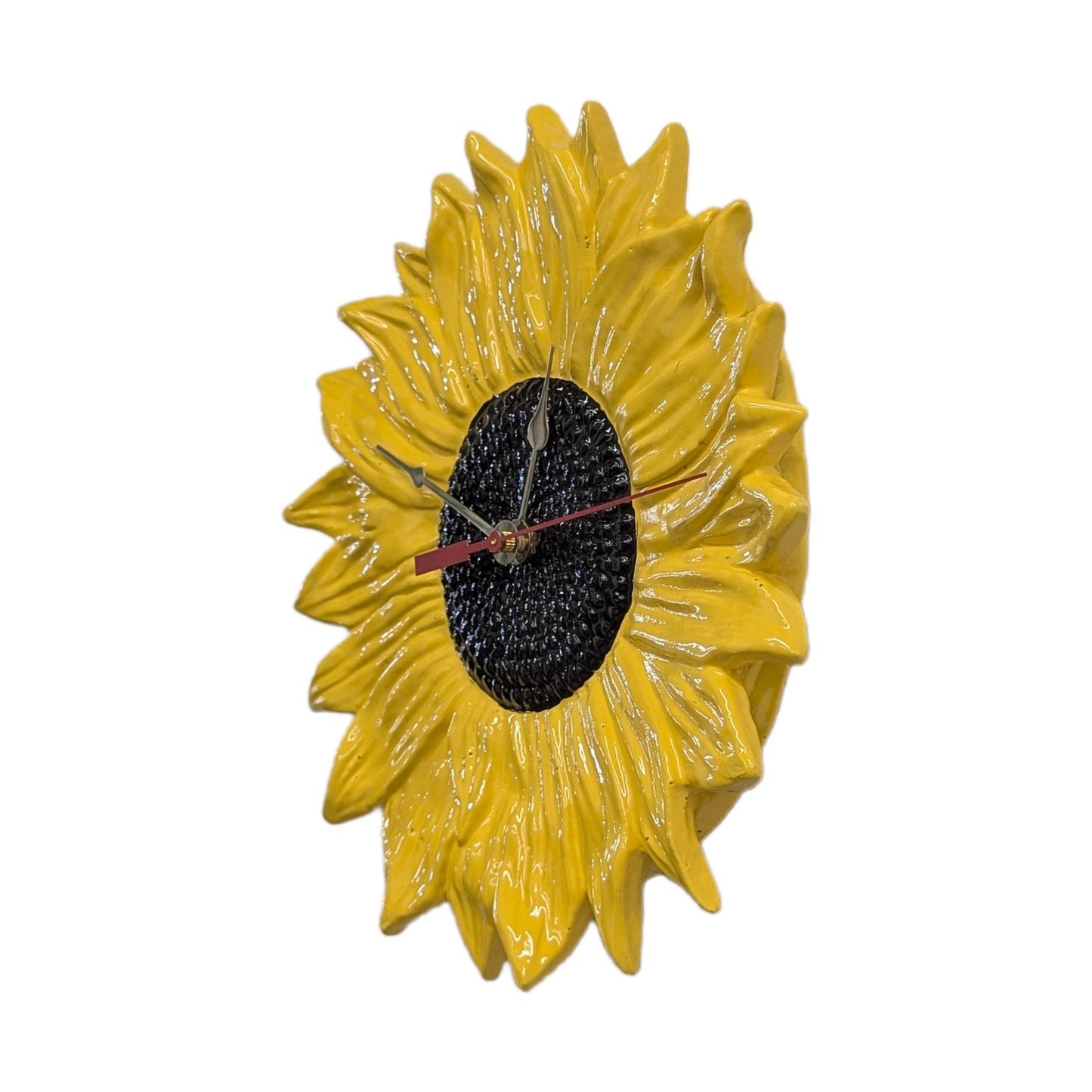 Sunflower Wall Clock Decor Genuine Silent Seiko Quartz Movement Battery Included