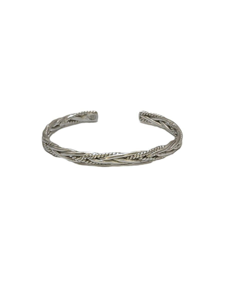 Intertwined Classic Unisex Pewter Cuff Bracelet