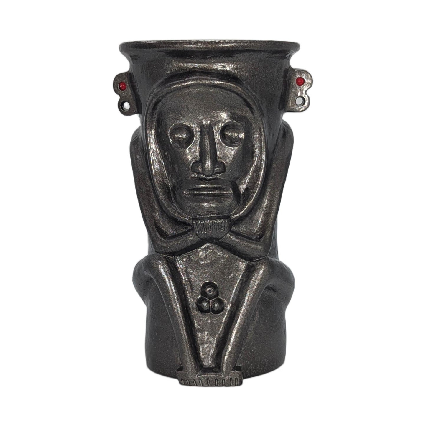 Behique Taíno Priest Shaman Vase Handmade Cultural Heritage Rustic Design