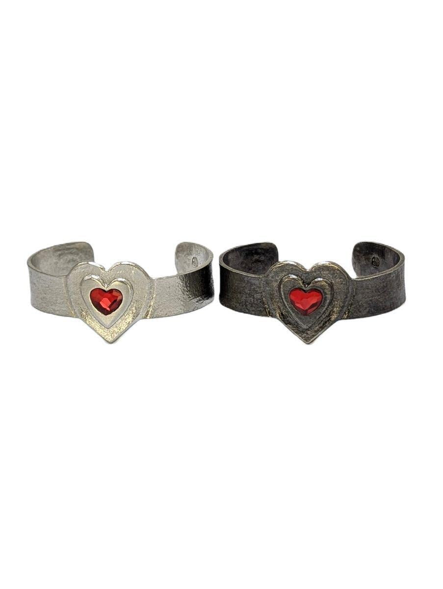 Loving Heart Pewter Cuff Bracelet