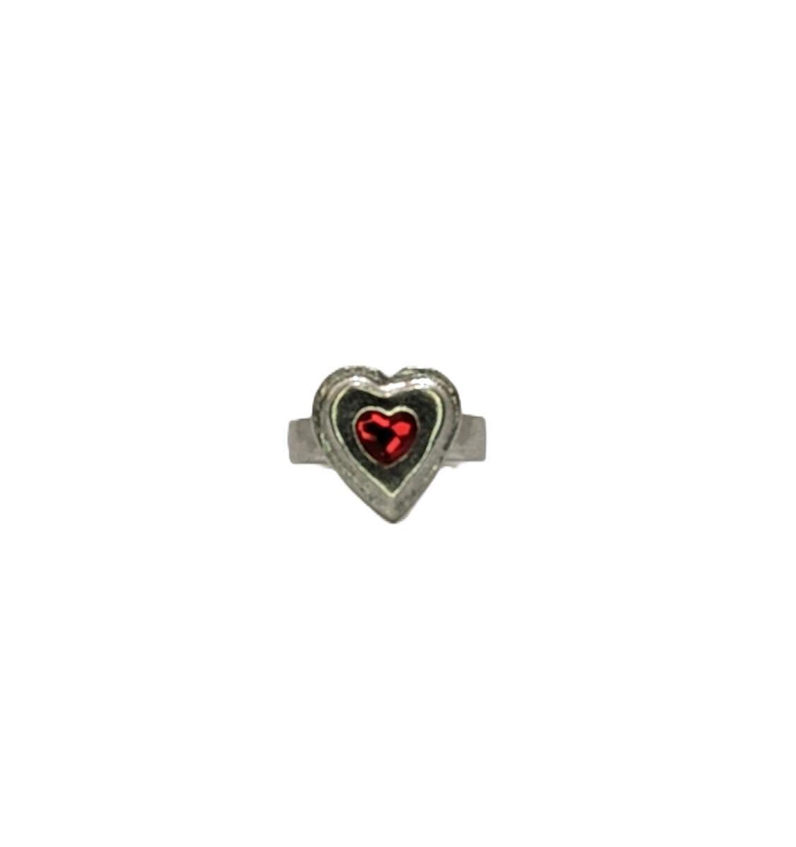 Loving Heart Pewter Adjustable Ring