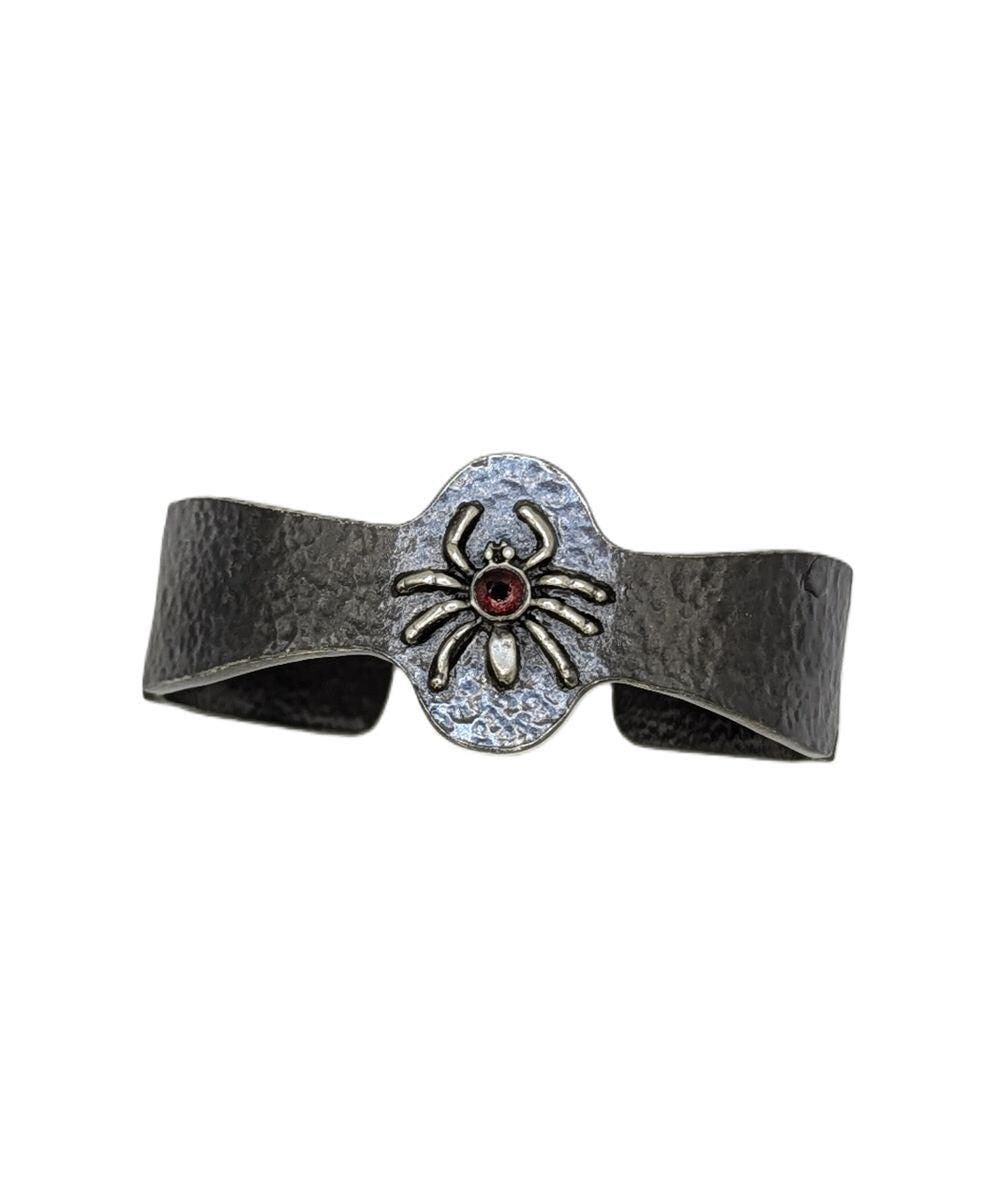 Stylish Spider Pewter Cuff Bracelet Urban Style
