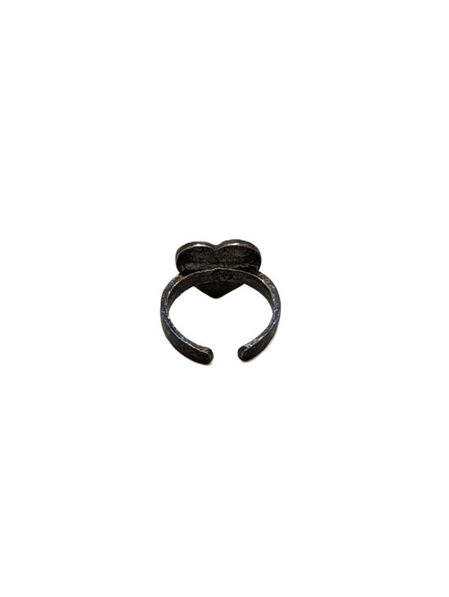 Loving Heart Pewter Adjustable Ring