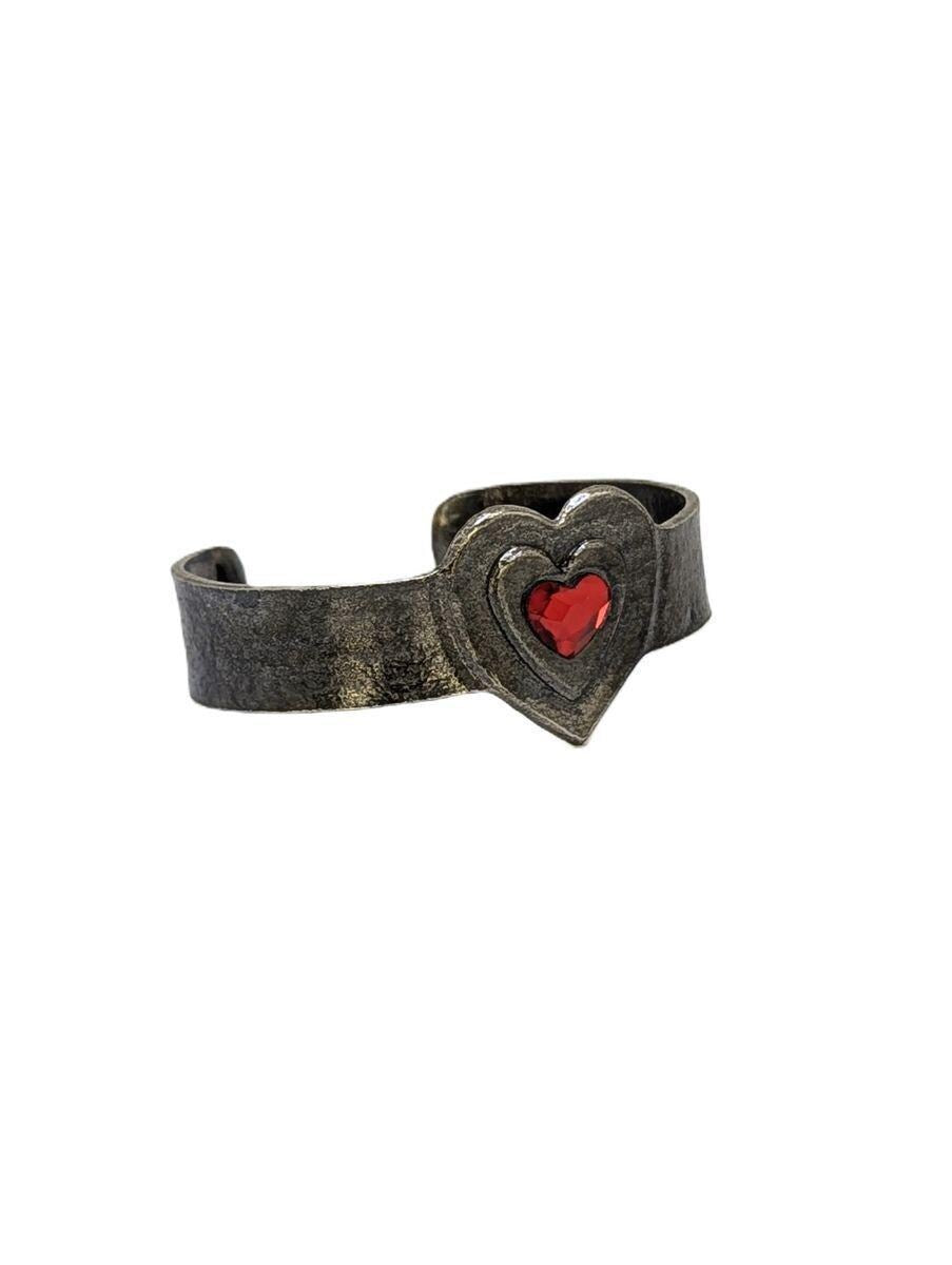 Loving Heart Pewter Cuff Bracelet