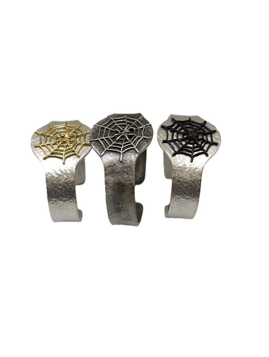 Quirky Spider Web Pewter Cuff Bracelet bracelet Urban Style