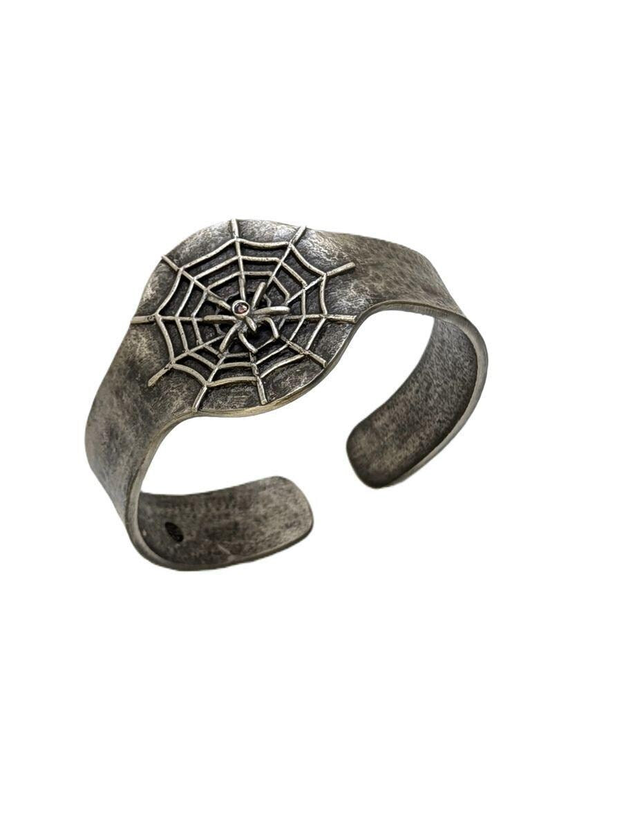 Quirky Spider Web Pewter Cuff Bracelet bracelet Urban Style