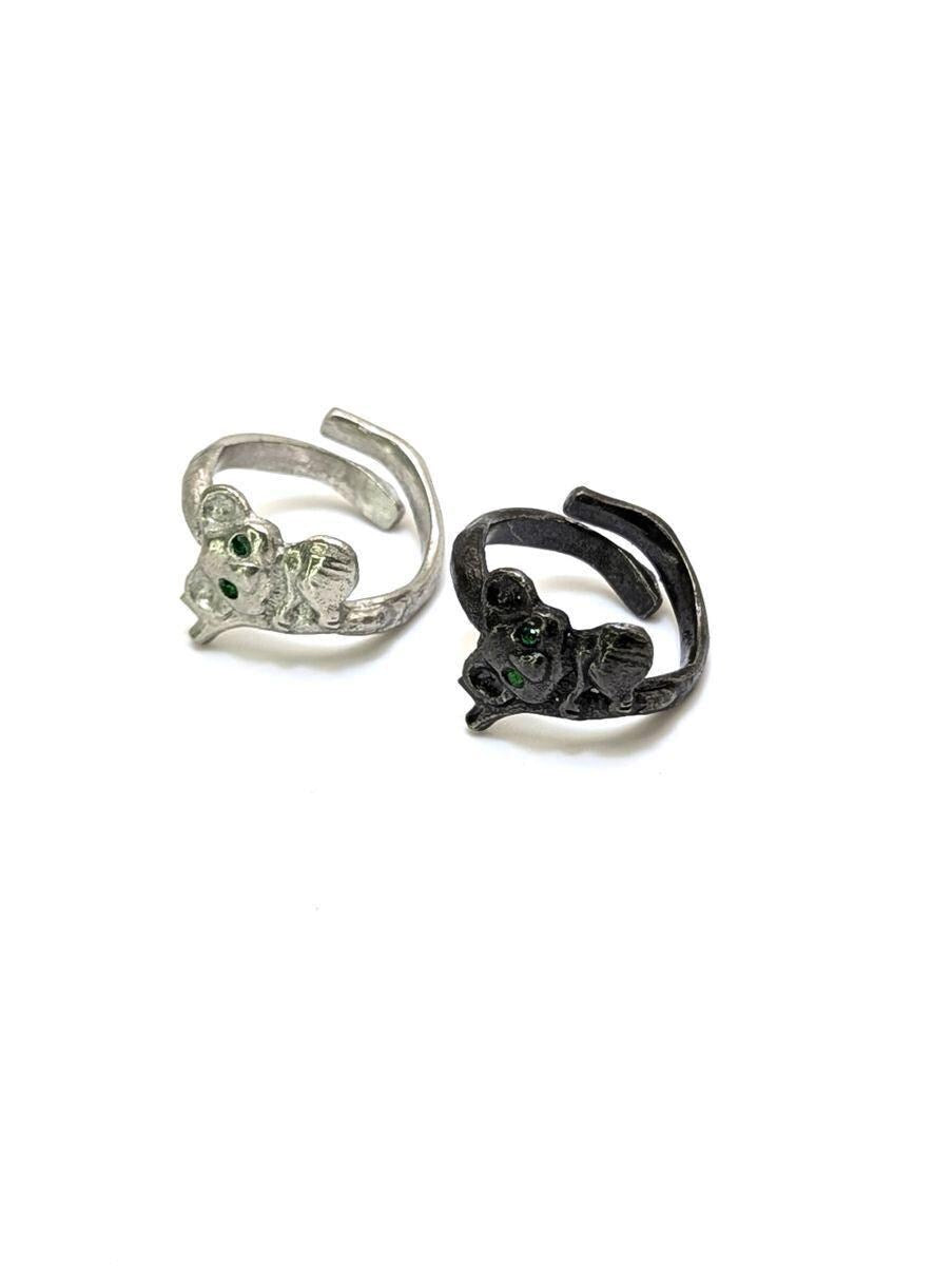 Cute koala Pewter Adjustable Ring