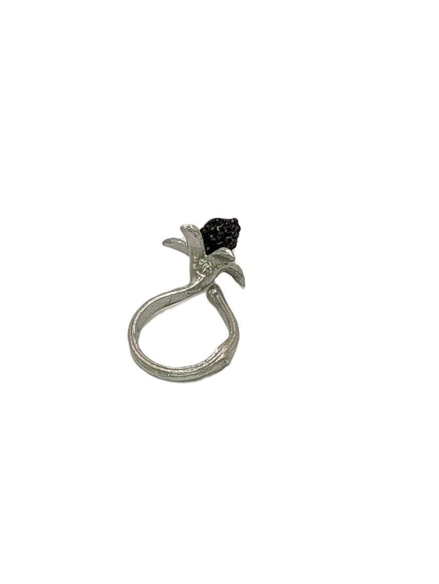 Blackberry Pewter Adjustable Ring Inspired by Nature