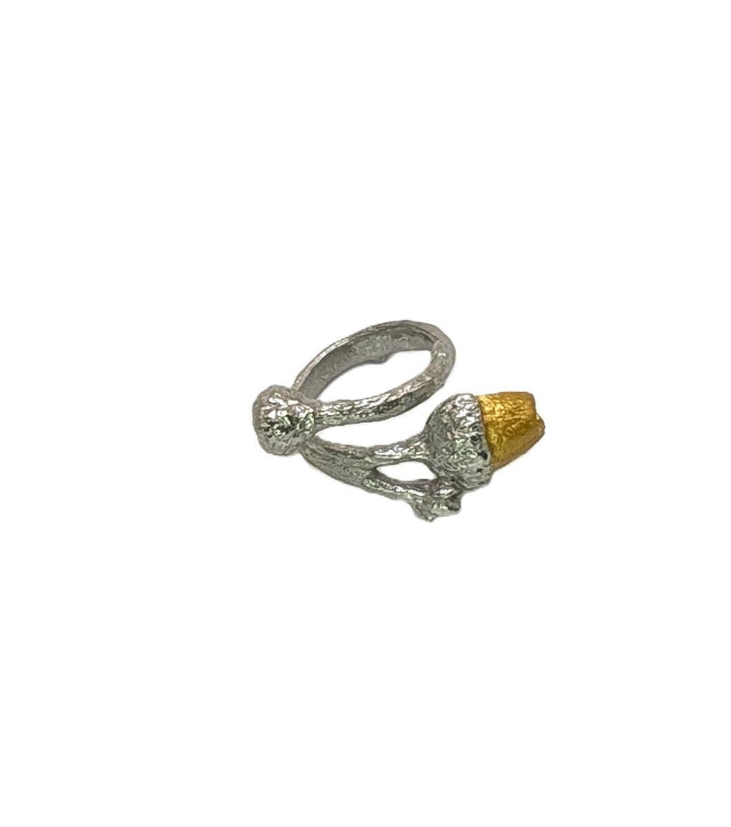 Charming Acorn Pewter Adjustable Ring Inspired by Nature