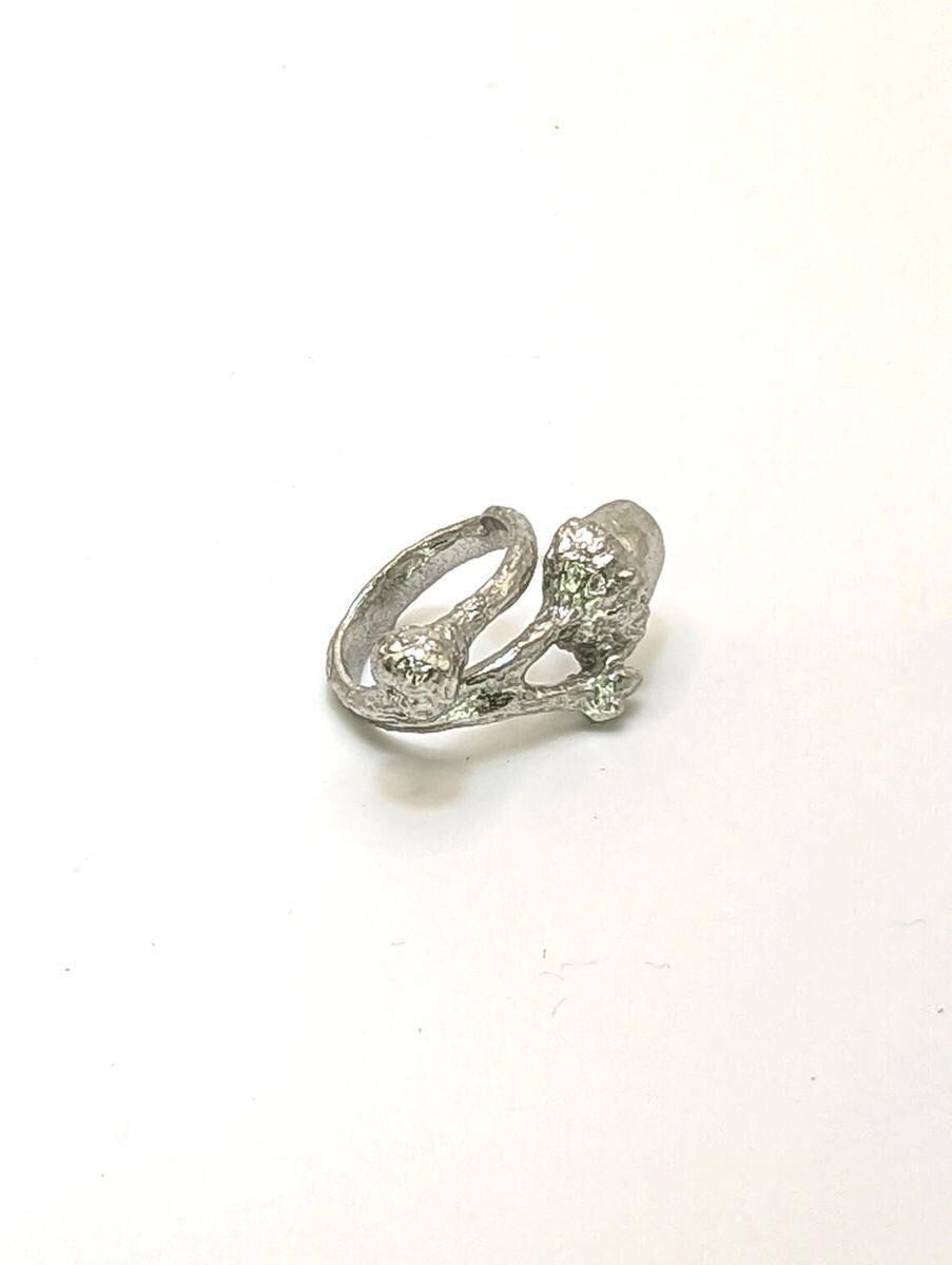 Charming Acorn Pewter Adjustable Ring Inspired by Nature