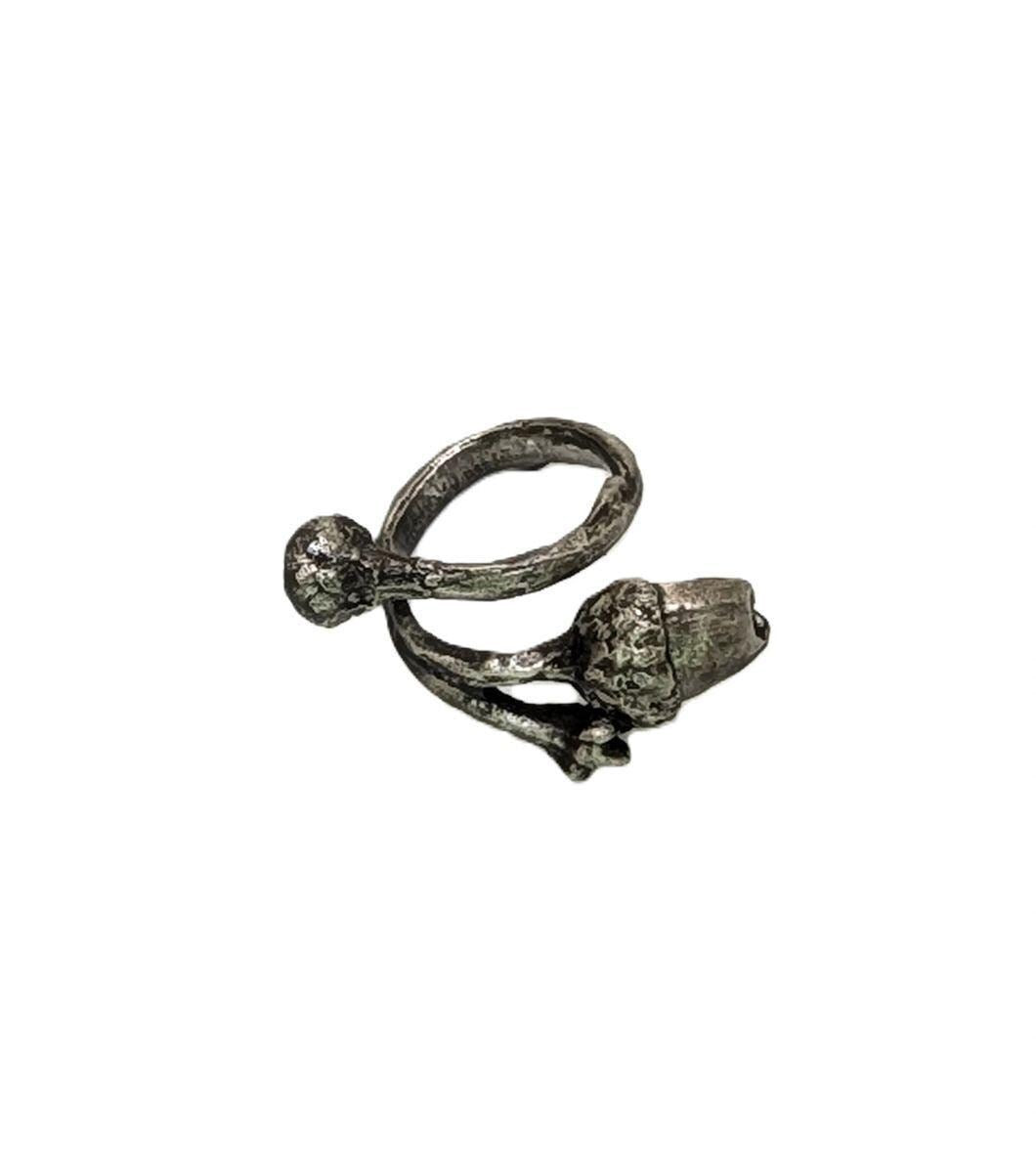 Charming Acorn Pewter Adjustable Ring Inspired by Nature