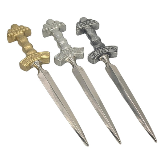 Viking Sword Replica Pewter Letter Opener Collectible
