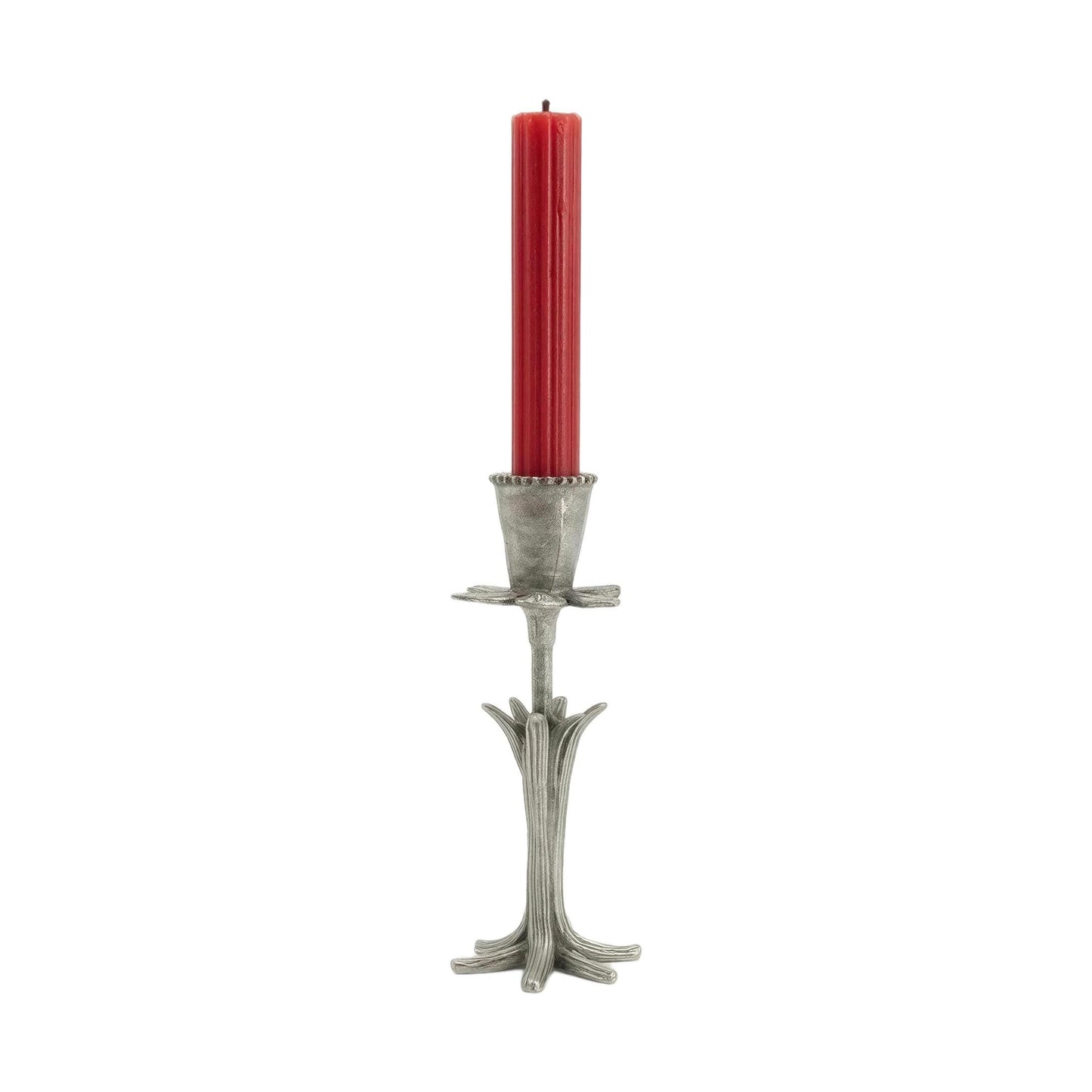 Daffodil Botanical Pewter Taper Candle Holder Home Decor Inspired by Nature
