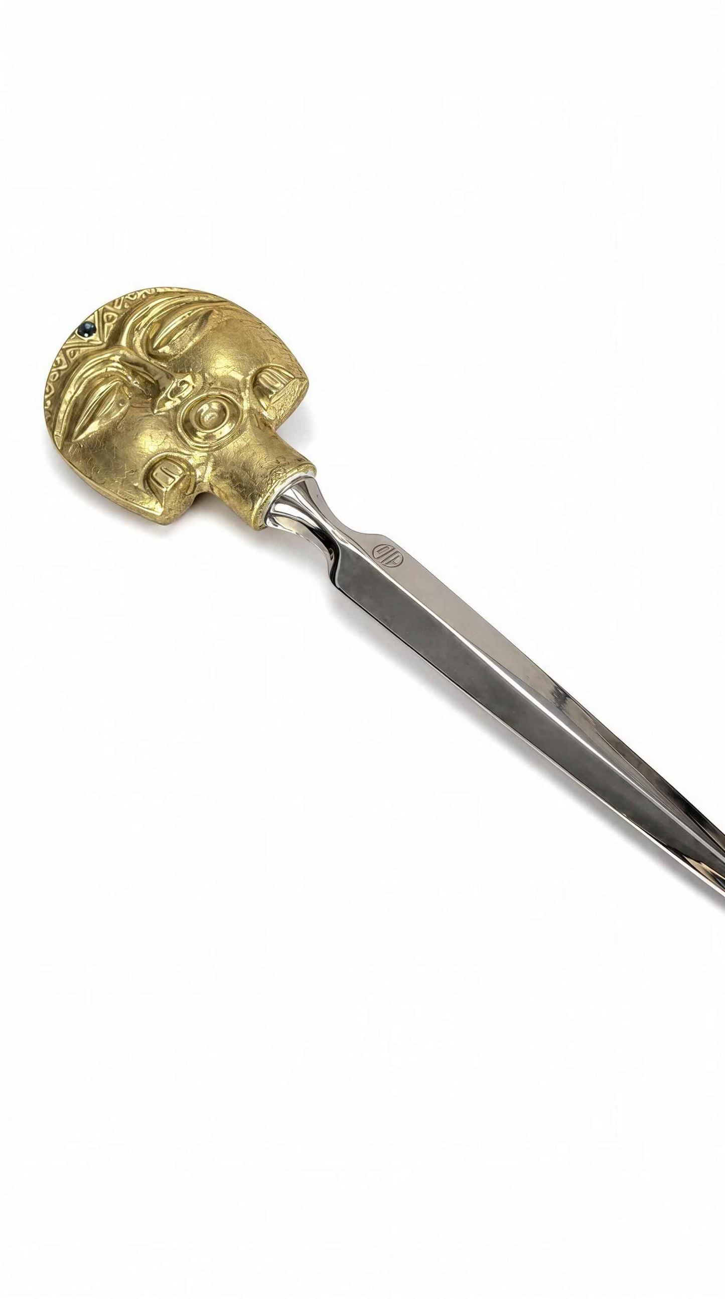 Diosa Luna Taino moon goddess pewter letter opener desk decor collectible