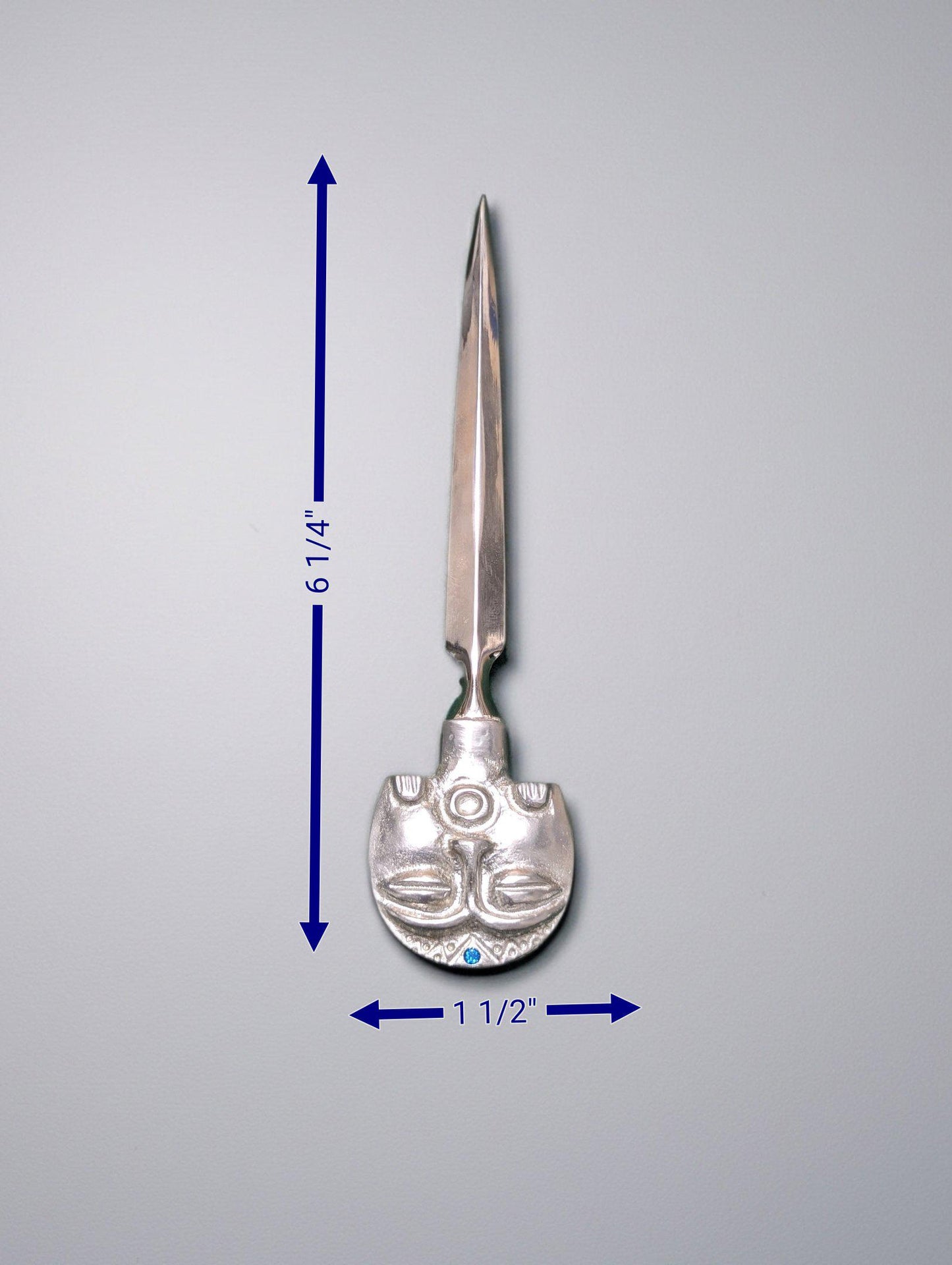 Diosa Luna Taino moon goddess pewter letter opener desk decor collectible