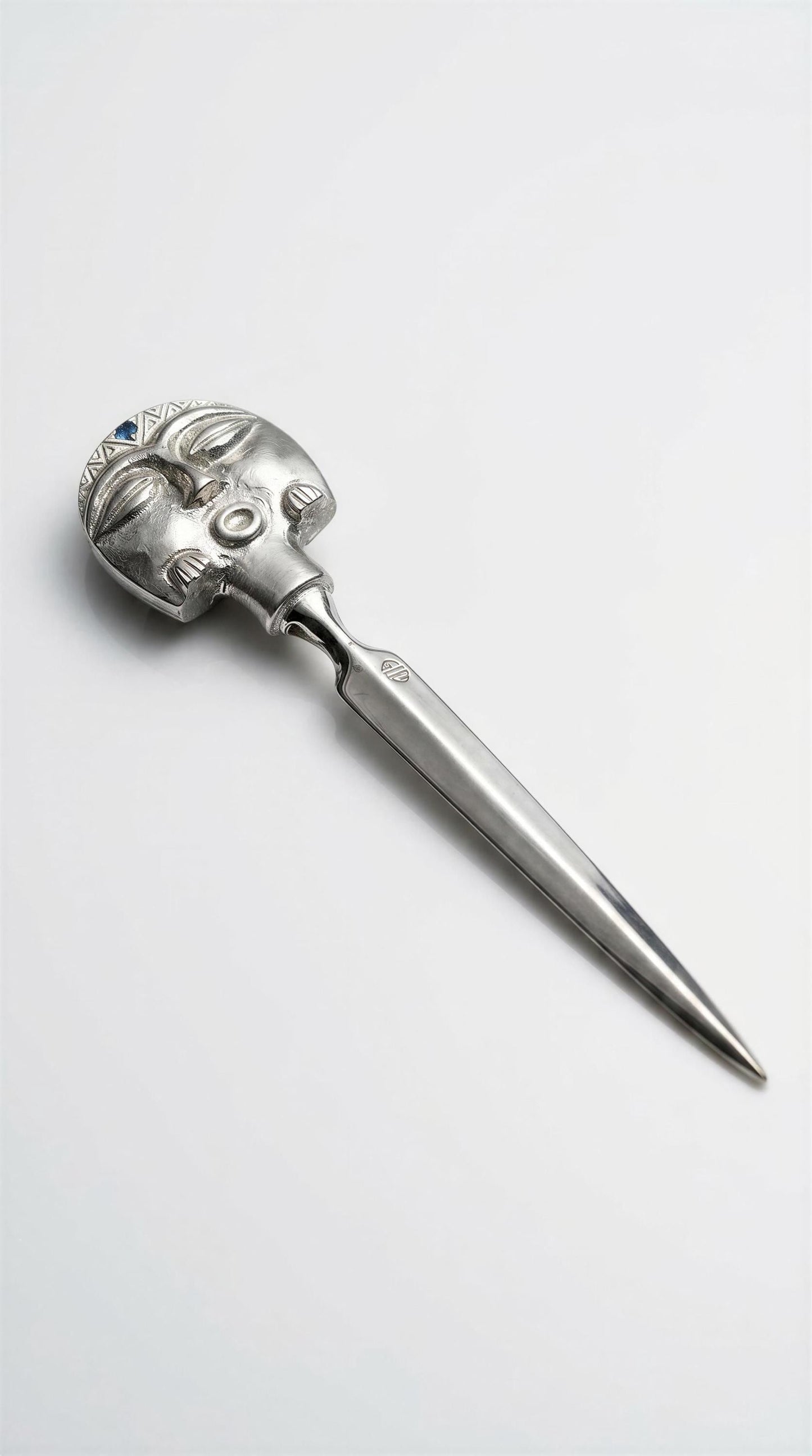 Diosa Luna Taino moon goddess pewter letter opener desk decor collectible