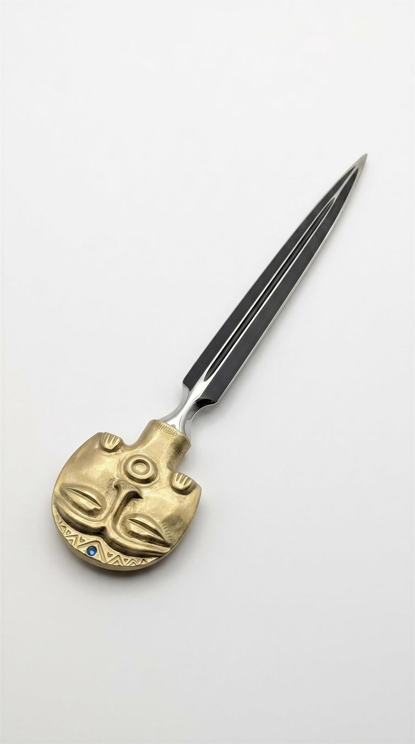 Diosa Luna Taino moon goddess pewter letter opener desk decor collectible