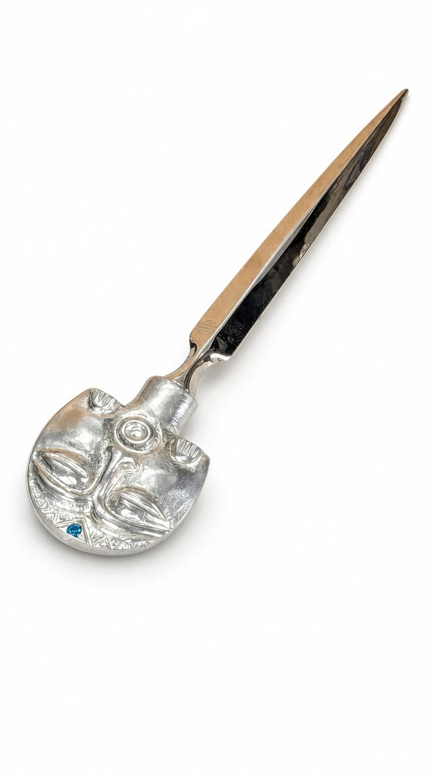 Diosa Luna Taino moon goddess pewter letter opener desk decor collectible