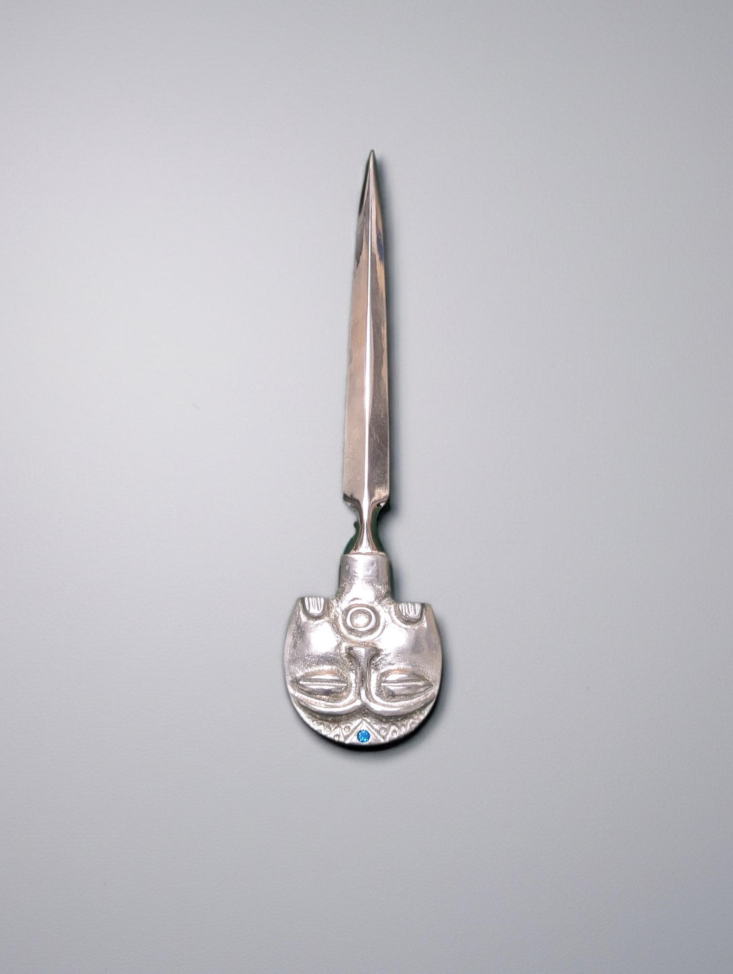 Diosa Luna Taino moon goddess pewter letter opener desk decor collectible