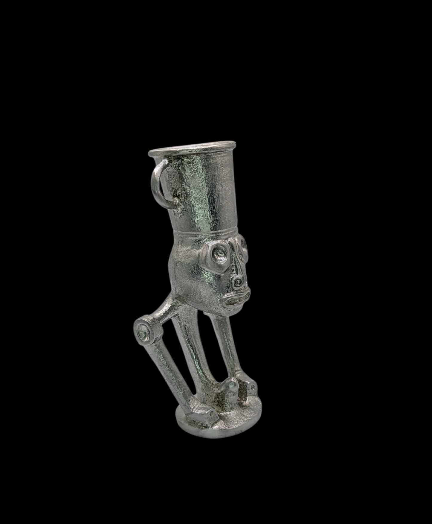 Taino zemi pewter statue pen holder desk decor collectible