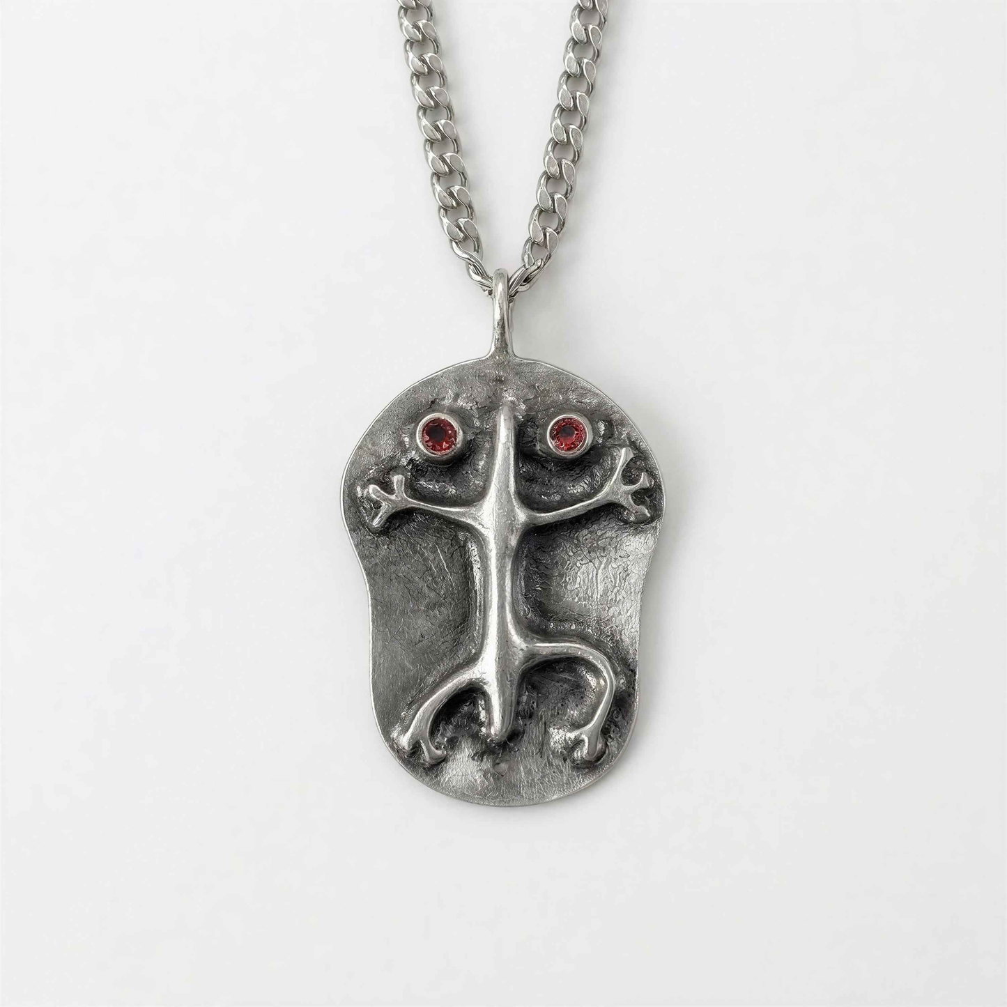 Handcrafted Coqui Symbol Pendant on 3.5 mm Cuban Links Chain