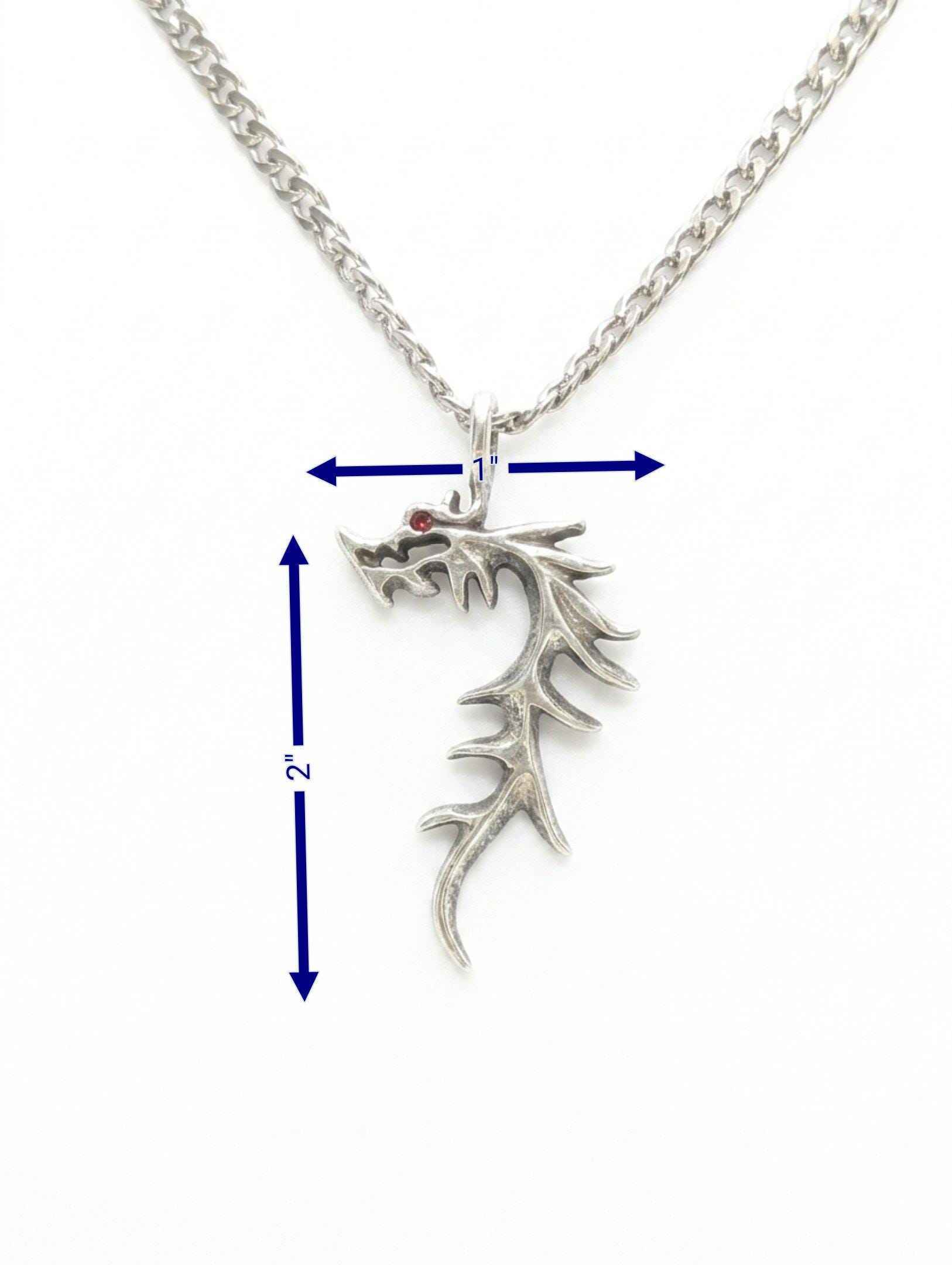 Hand Cast Mythical Dragon Pendant Human Nature Studios Collection