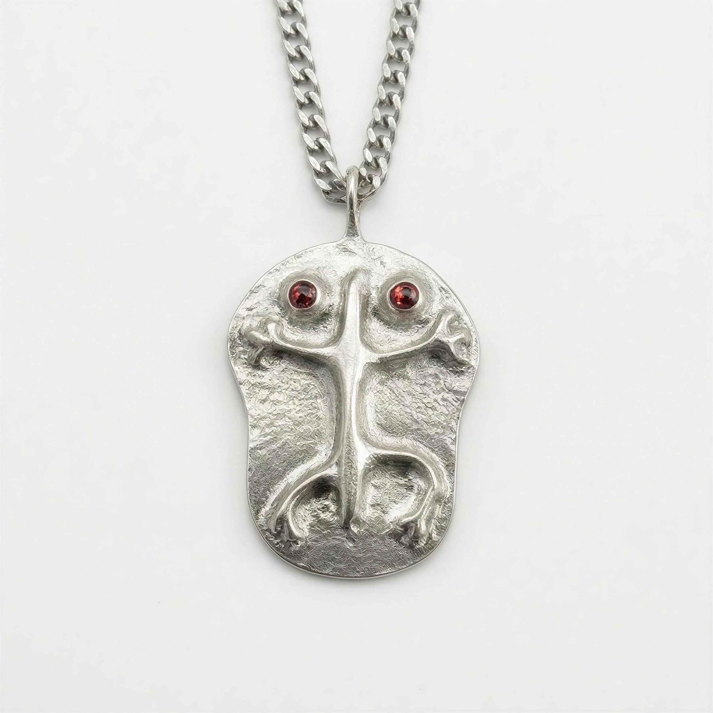 Handcrafted Coqui Symbol Pendant on 3.5 mm Cuban Links Chain