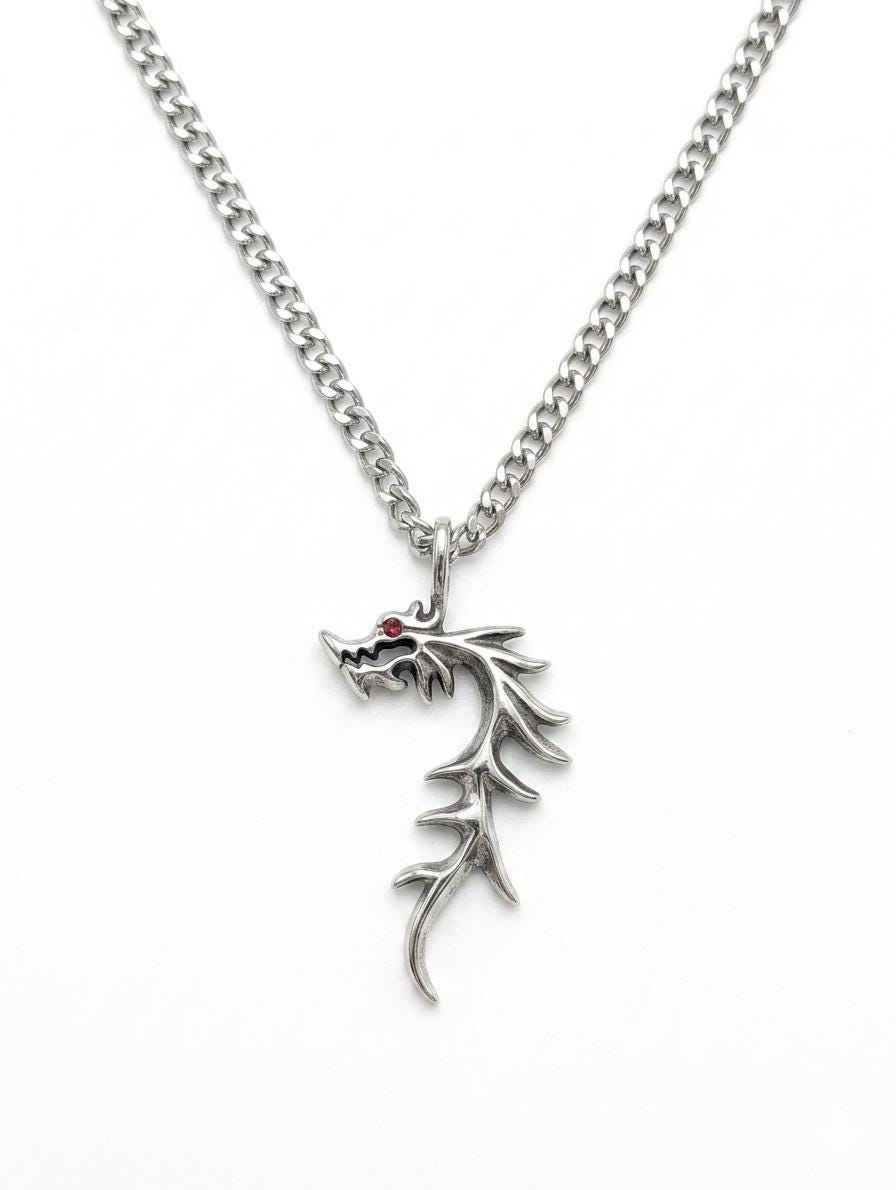 Hand Cast Mythical Dragon Pendant Human Nature Studios Collection