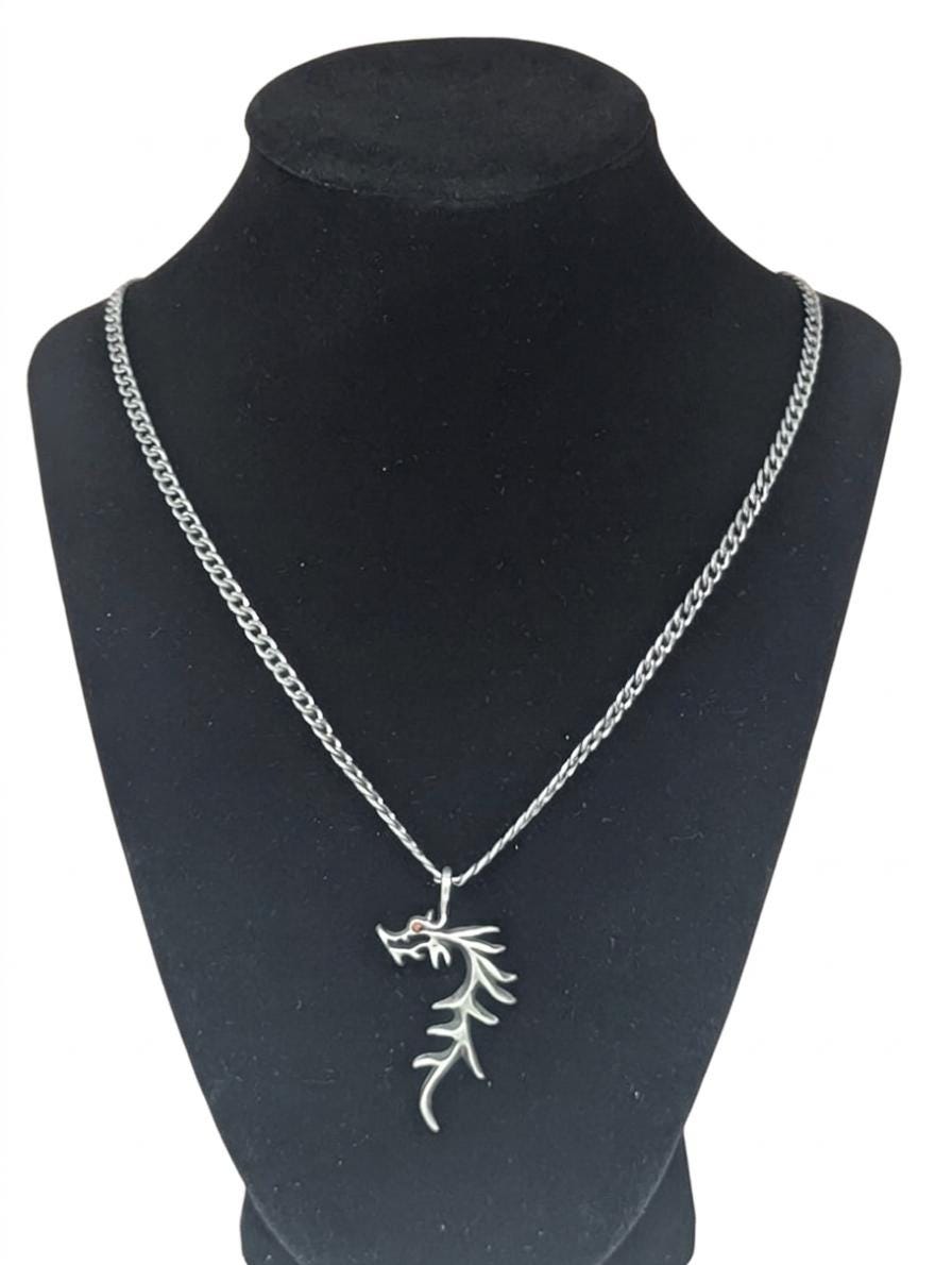 Hand Cast Mythical Dragon Pendant Human Nature Studios Collection