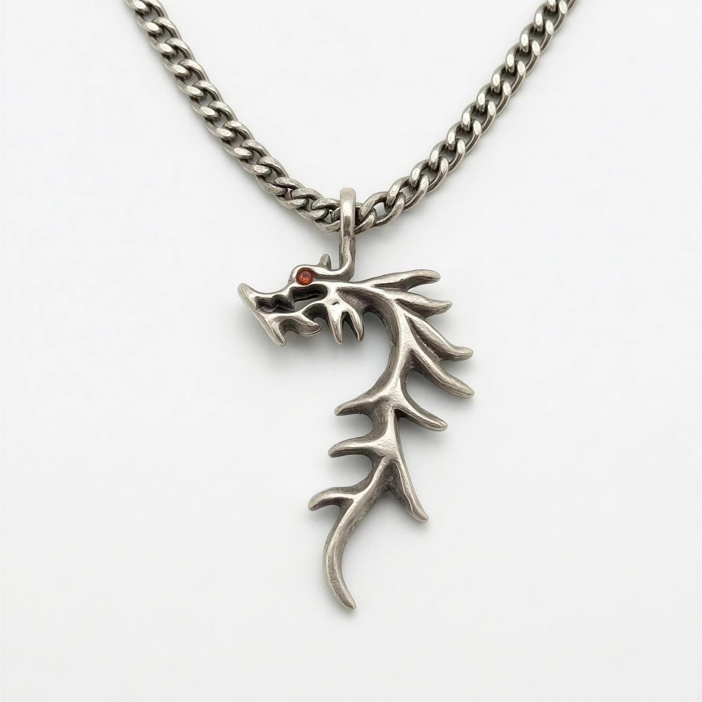 Hand Cast Mythical Dragon Pendant Human Nature Studios Collection