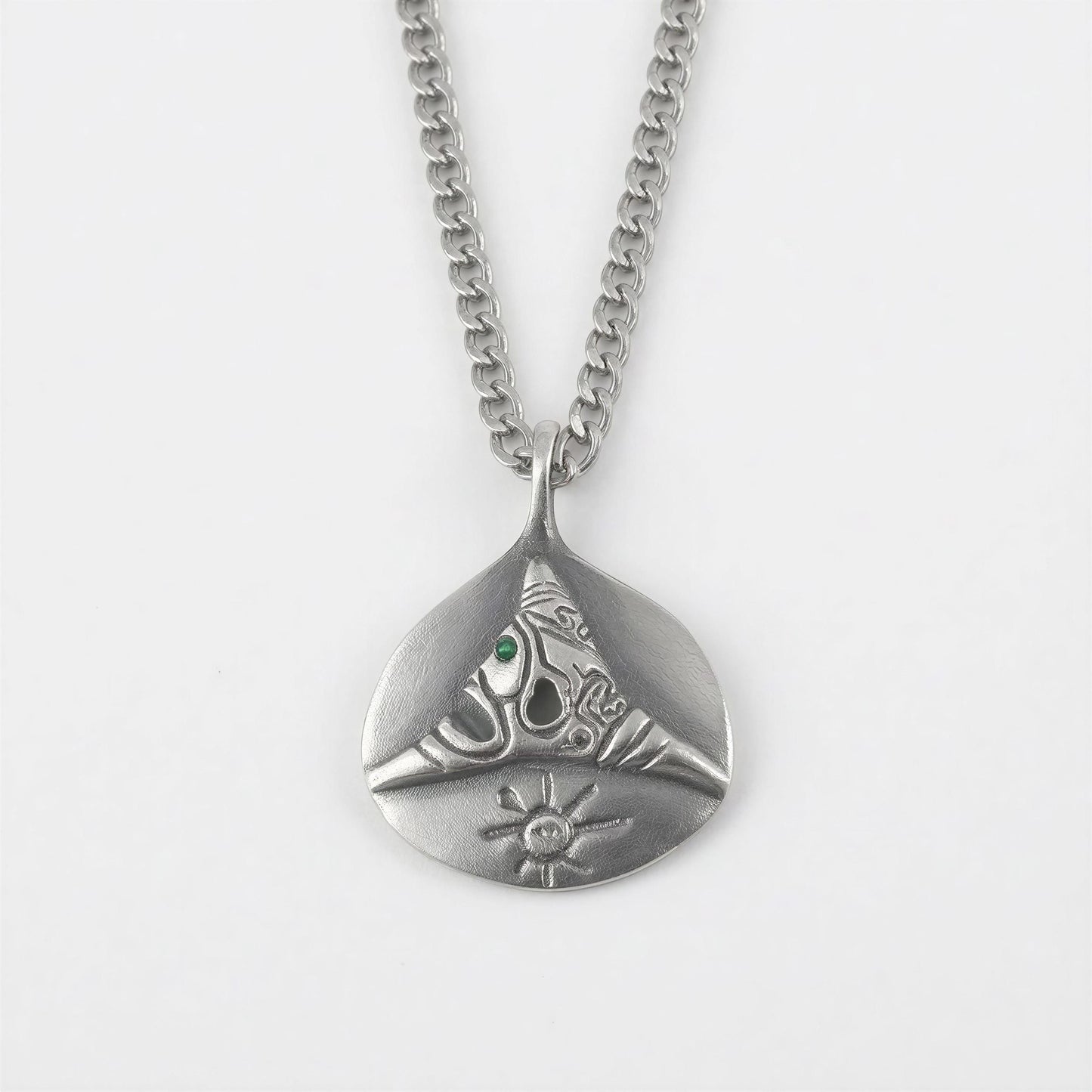 Trigonolito Pendant on 3.5mm Cuban Links Chain Urban Style