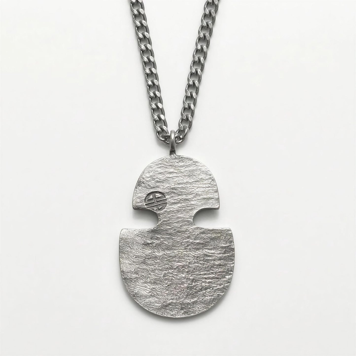 Taino Water & Sun Petroglyphs Pendant on 3.5 mm Cuban Links Chain