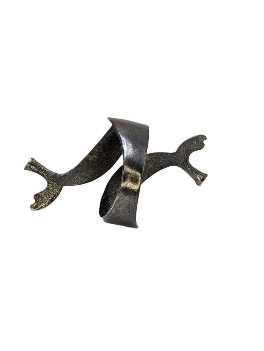 Handmade 8th Century Greek Horse Adjustable Pewter Napkin Rings, Set of 4, Table Decor