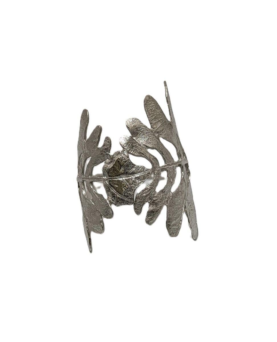 Handcrafted Lead-Free Pewter Maple Seed Copters Adjustable Napkin Ring Set of 4