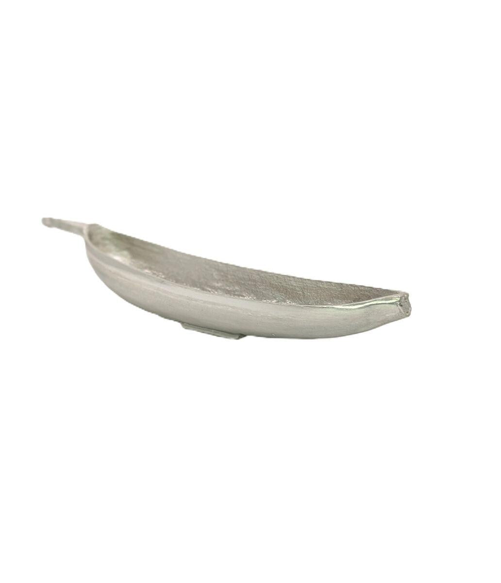 Handcrafted Pewter Banana Multifunctional Dish, Tropical Table Decor