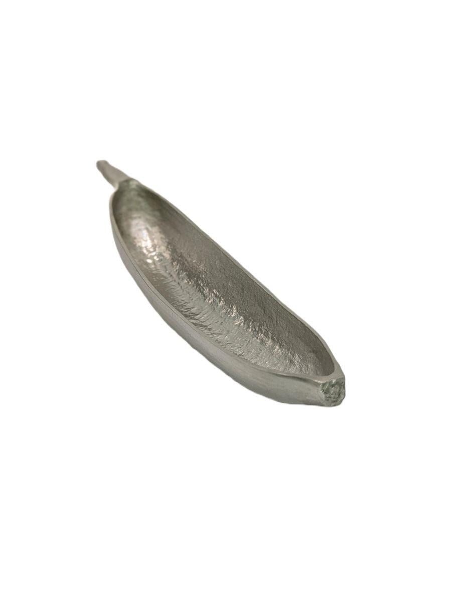 Handcrafted Pewter Banana Multifunctional Dish, Tropical Table Decor
