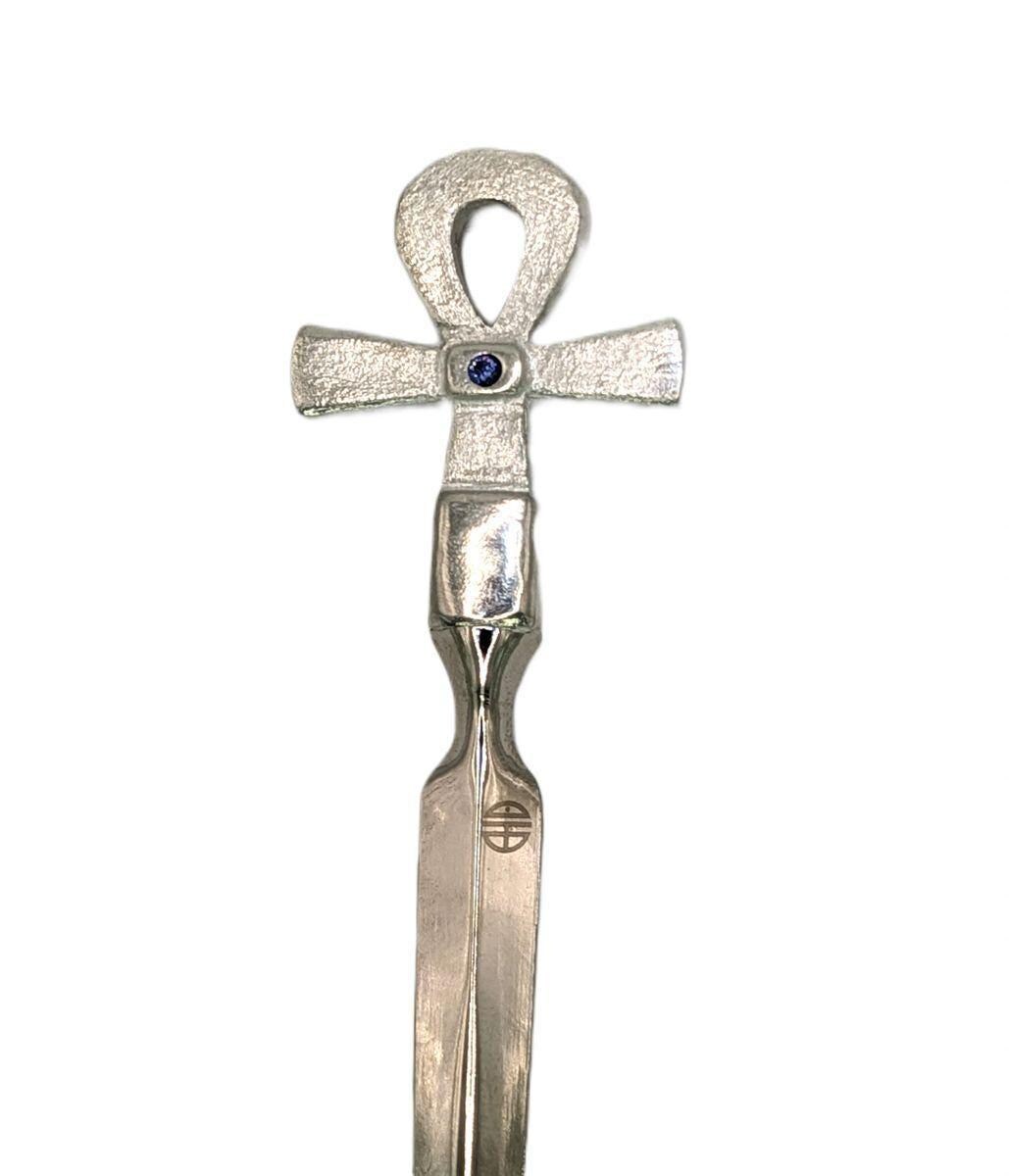 Ankh (Egyptian Key of Life) Pewter Letter Opener, Ancient Egypt Desk Decor