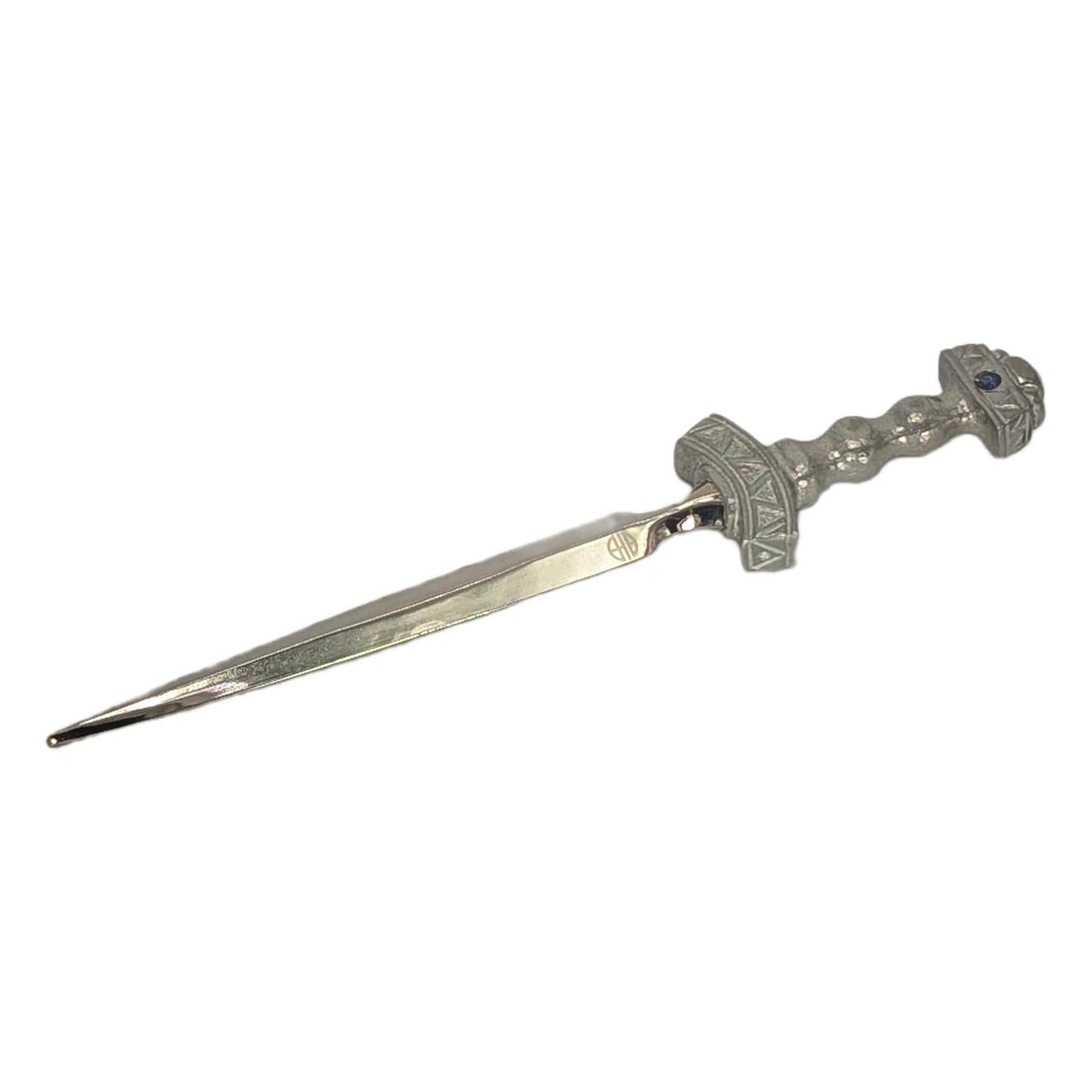 Handcrafted viking sword replica pewter letter opener medieval style desk