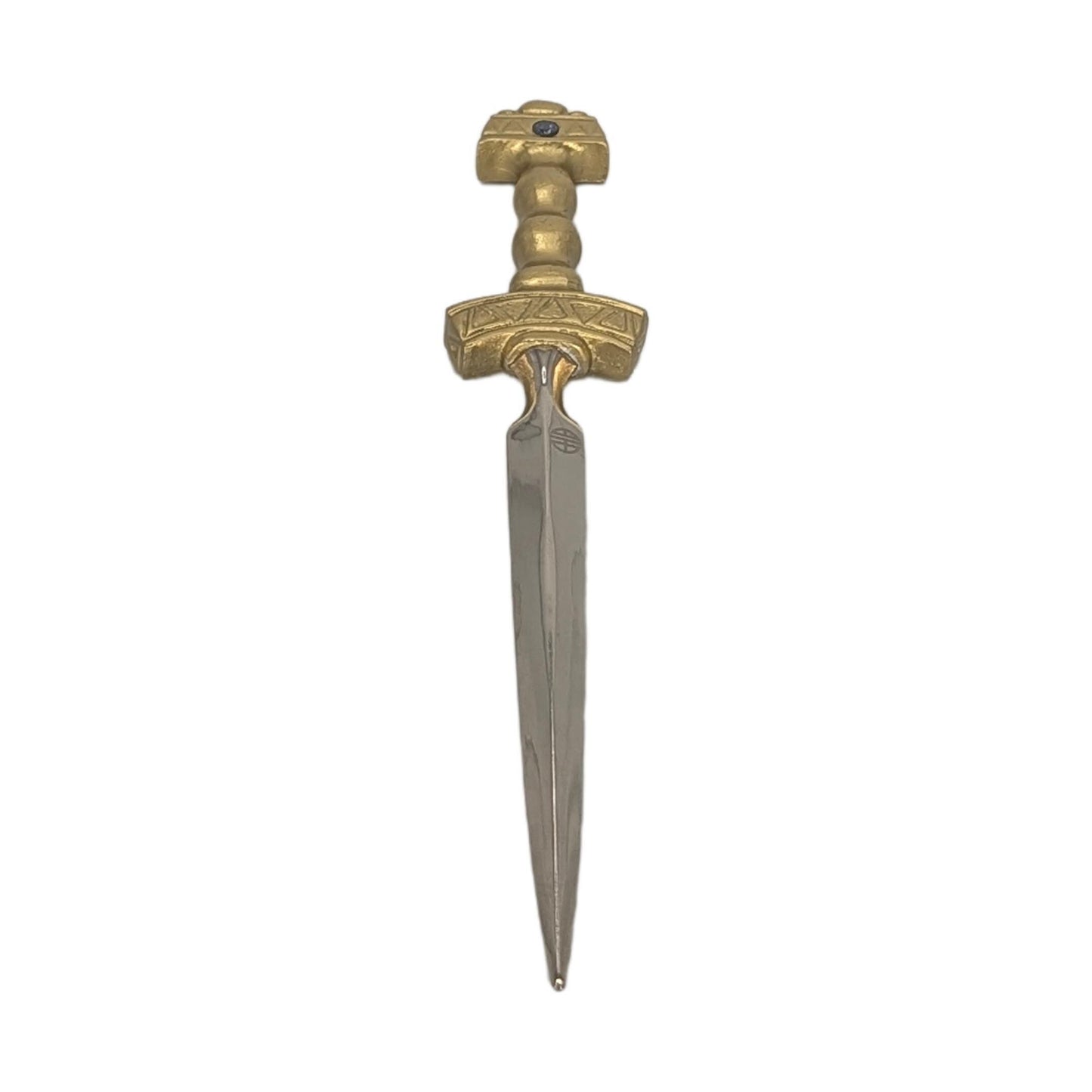 Handcrafted viking sword replica pewter letter opener medieval style desk
