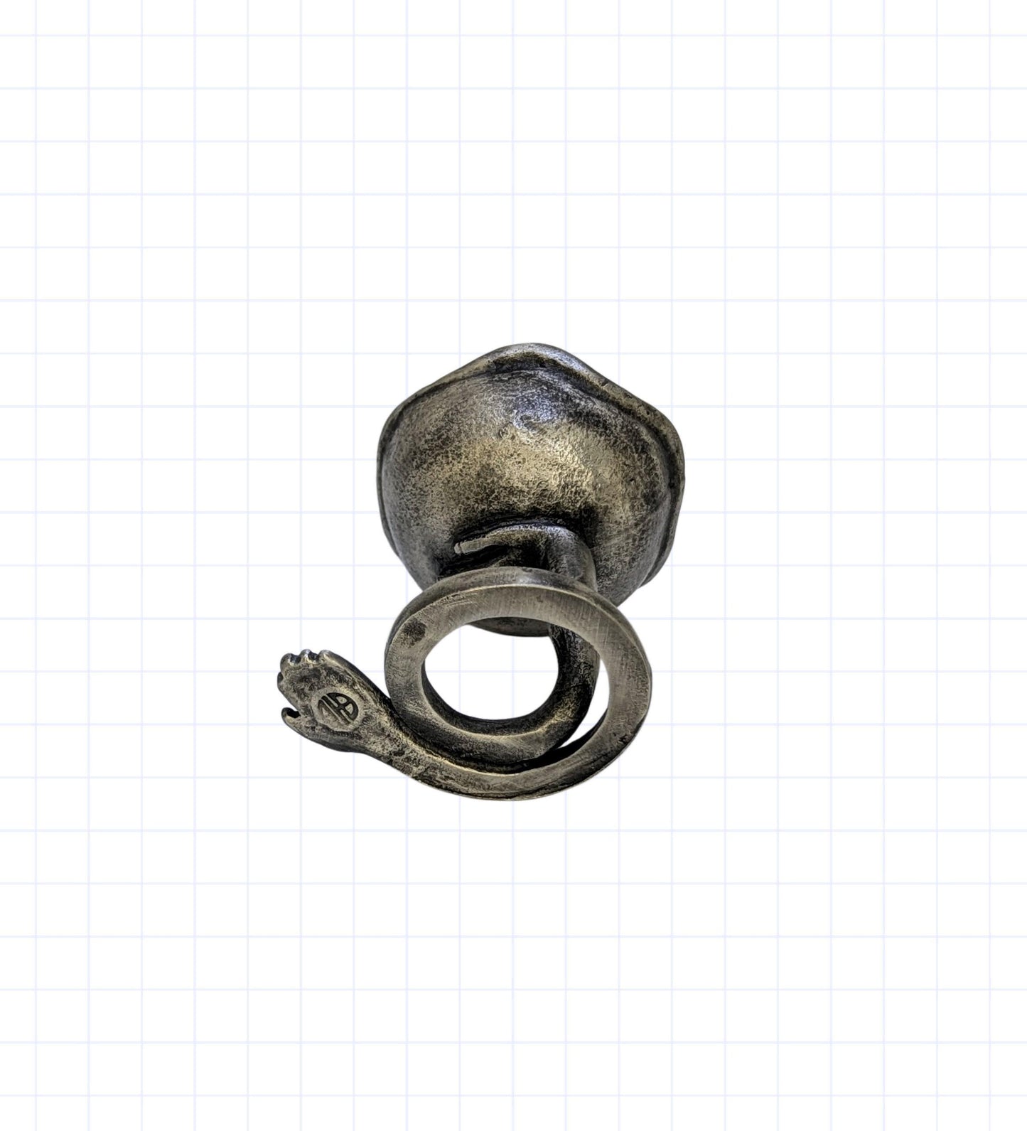 Handcrafted lead-free pewter left hands surrealist taper & tea light candle