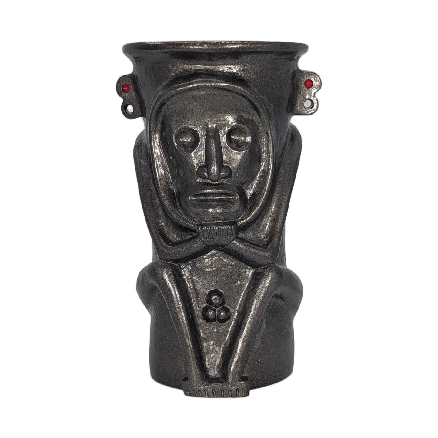 Handmade Behique Taíno Priest Shaman Vase Handmade Cultural Heritage Rustic Design