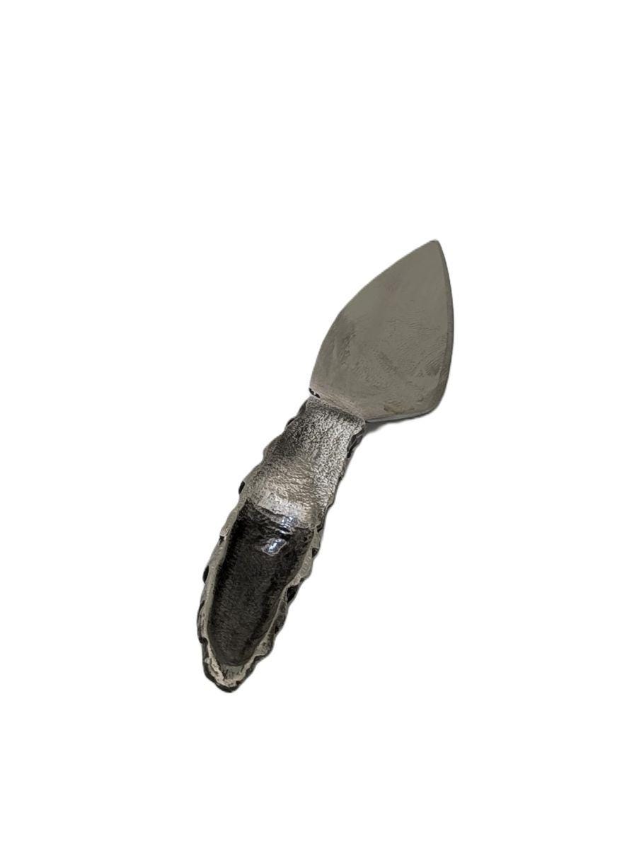 Pinecone Cheese Knife Fork and Spreader Set, Handcrafted Pewter, Nature Inspired, Special Gift