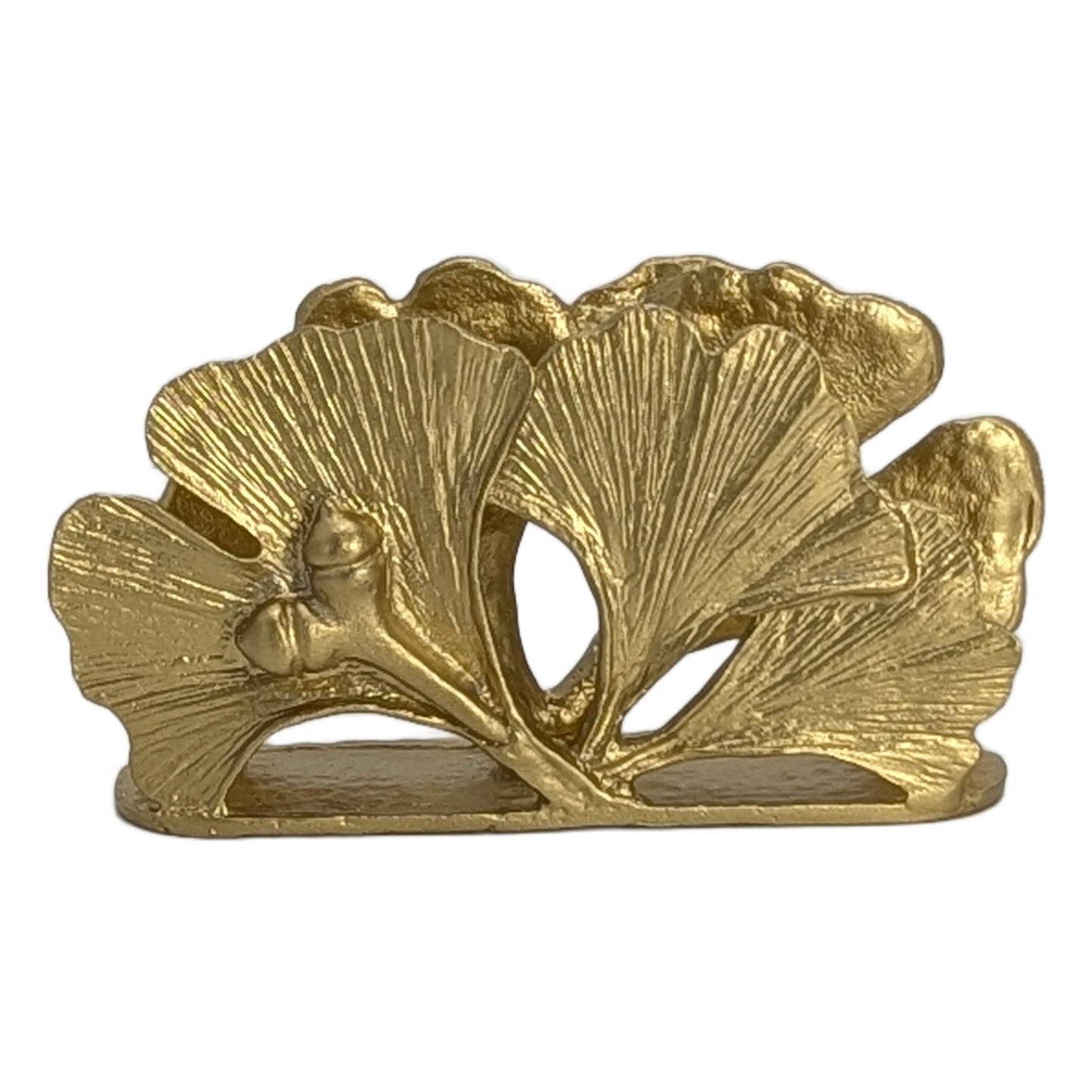 Porte-cartes de visite Gingko Pewter Décor de bureau inspiré par la nature