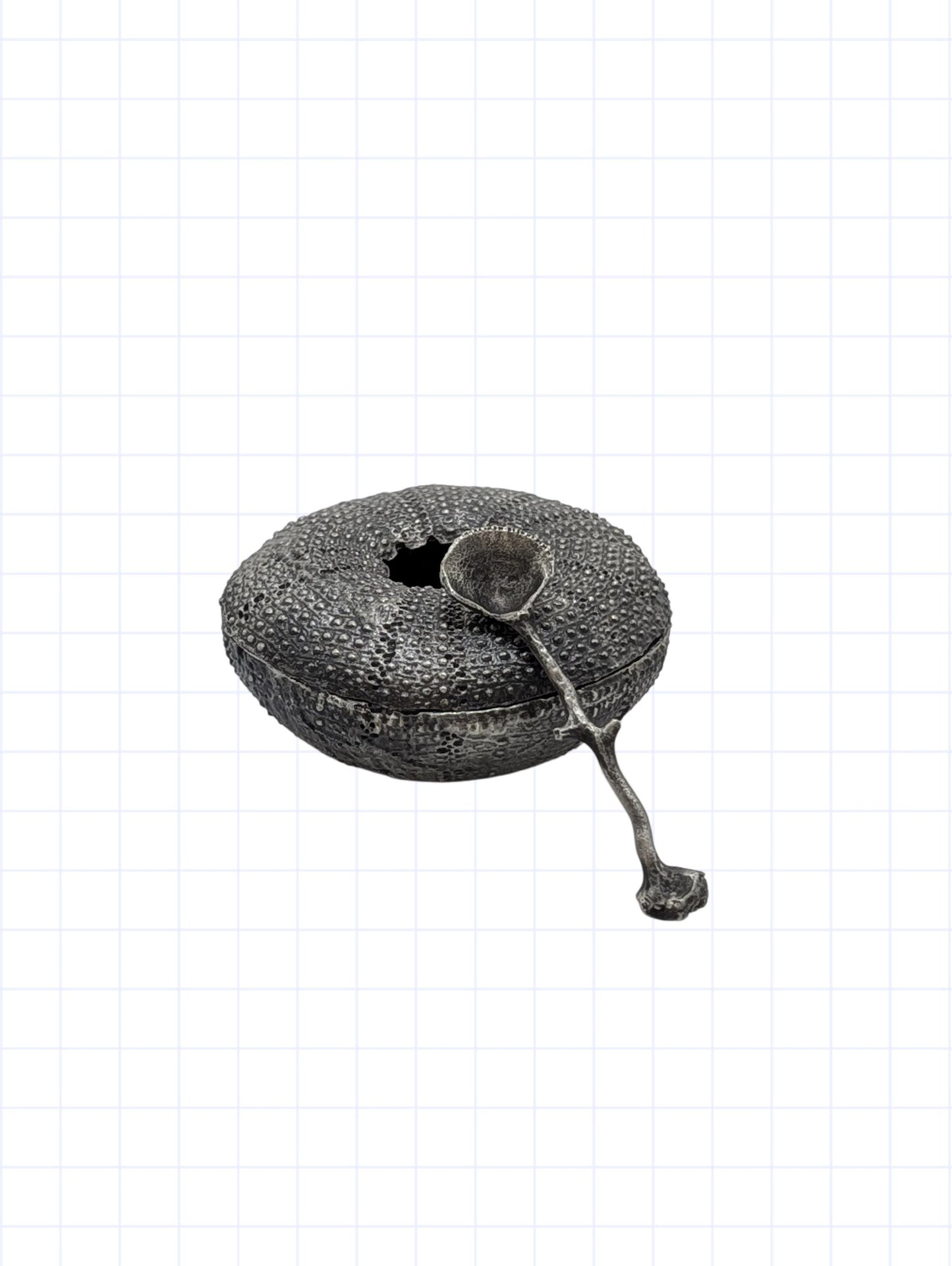 Sea Urchin Pewter Salt cellar Table Decor Inspired by Nature