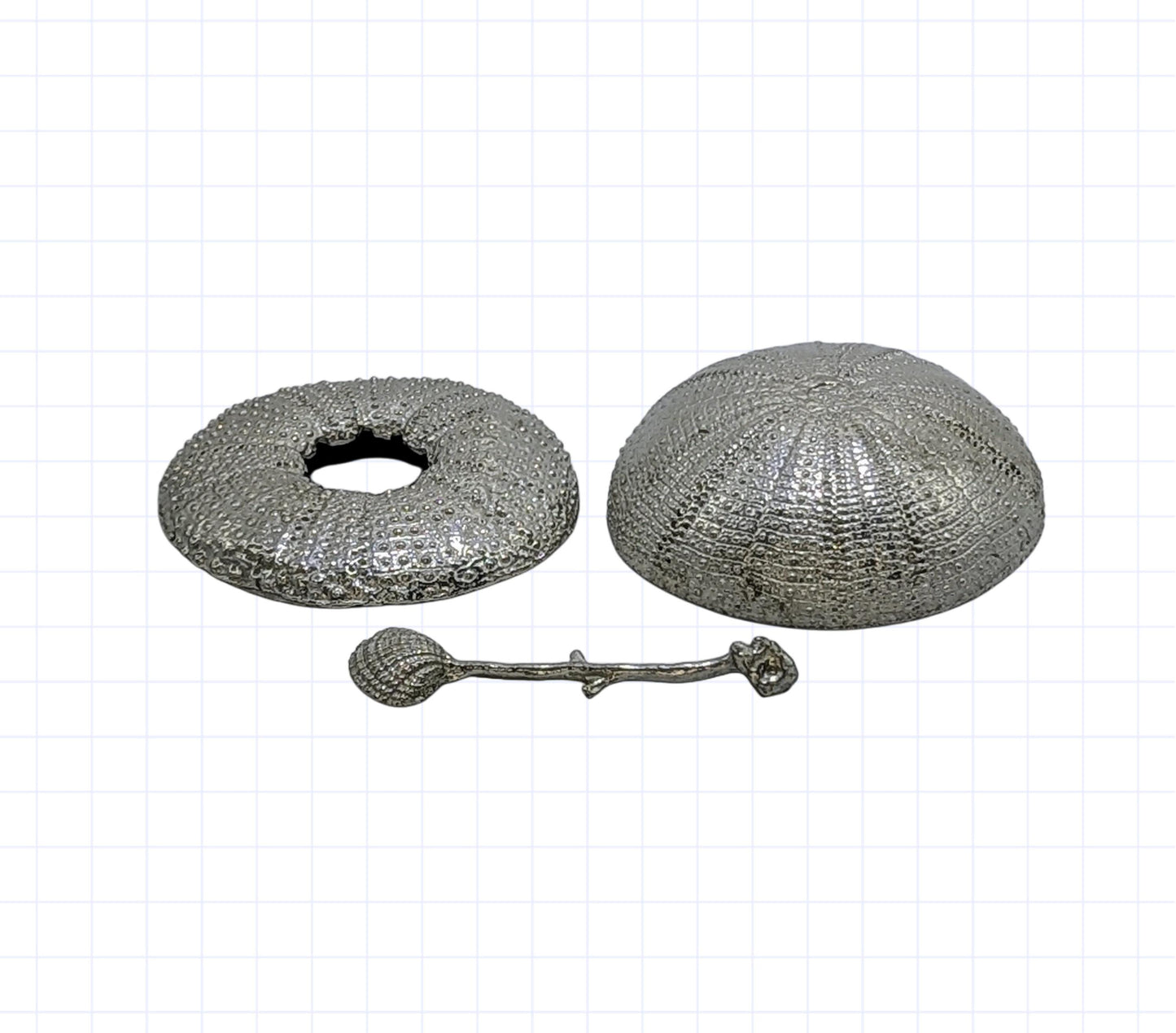 Sea Urchin Pewter Salt cellar Table Decor Inspired by Nature