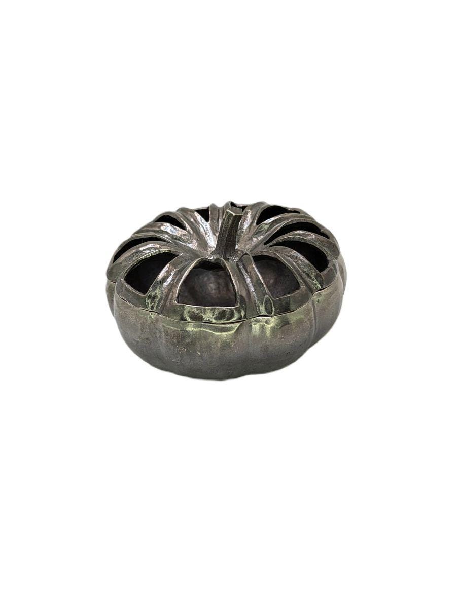 Pumpkin Trinket Box, Handcrafted Pewter, Nature Inspired Birthdays Gift