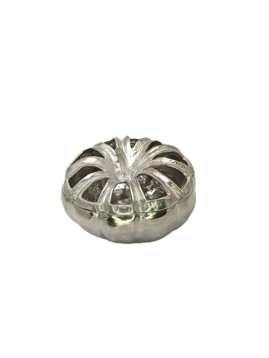 Pumpkin Trinket Box, Handcrafted Pewter, Nature Inspired Birthdays Gift