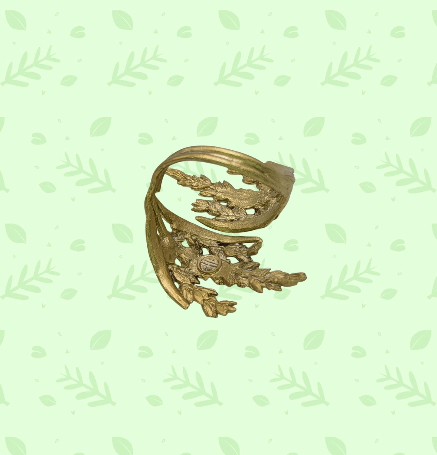 Wheat Adjustable Pewter Napkin Ring Set of 4 Inspired by Nature Table Decor